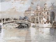 Childe Hassam Columbian Exposition Chicago oil painting